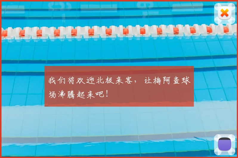 我们将欢迎北极来客，让梅阿查球场沸腾起来吧！